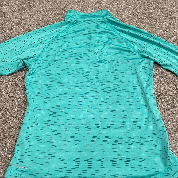 Women's Reebok Green Patterned Quarter Zip - XS - Picture 3 of 4